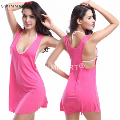 Match Bikini Casual Style Raceback Tank Top Women's Wild Bathing suit Cover-ups