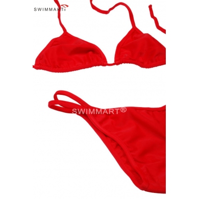 Strappy Halters Top Closured Bottom Cheap Women Brazilian Bikini 