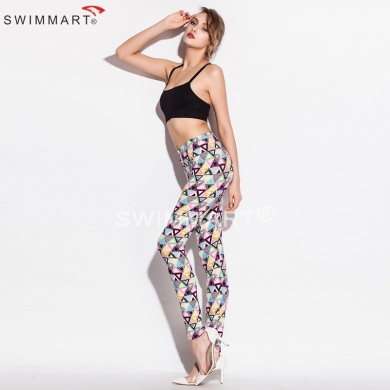 Outlet Spring Autumn Print Stretch Cotton Young girls mature Lady Sexy models Legging 