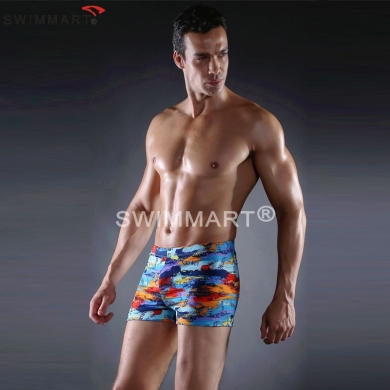 Hot Sales Cool Print Elastic Band adjustable ties man Swimming suits Large Male Plus size XXXL