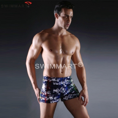 Worldwide Men Favorite Elastic and ties Plus size XXXL Cool men Swimwear trunks