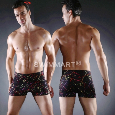 Classic Model Newest Cool Prints Elastic ties Large Men Big size Sexy mens Shorts Swimwear