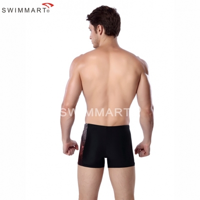 Dot imprint Elastic Band adjustable ties High Quality Lycra men Swim trunks