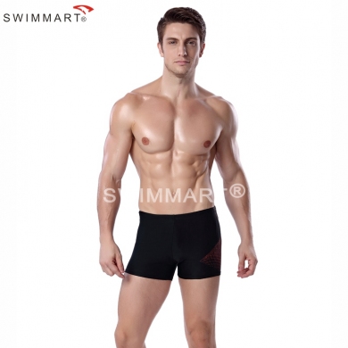 Dot imprint Elastic Band adjustable ties High Quality Lycra men Swim trunks