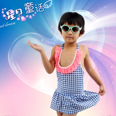 6-10T Children Swimwear mini Flounce Cute Girl Beachwear Toddler Infant Bathing Suits Kids Swimsuit ...