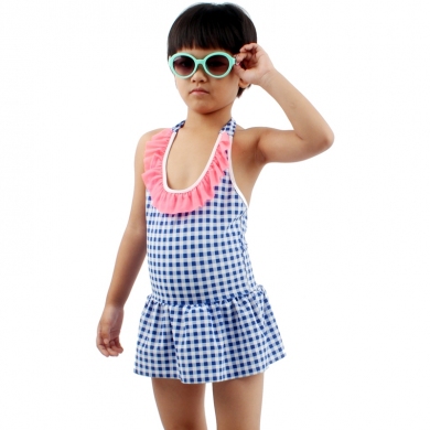 6-10T Children Swimwear mini Flounce Cute Girl Beachwear Toddler Infant Bathing Suits Kids Swimsuit Drop Shipping