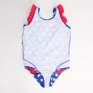 Toddler 1-4T mini Ruffles Swimsuit One Piece Bathing Suits Kids Girls Swimwear Infant Beachwear