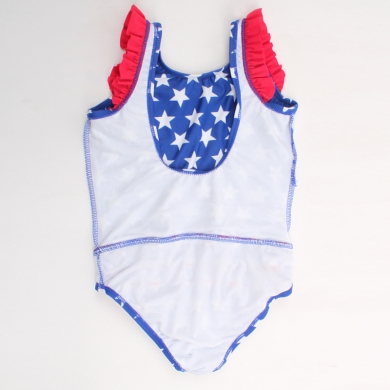 Toddler 1-4T mini Ruffles Swimsuit One Piece Bathing Suits Kids Girls Swimwear Infant Beachwear