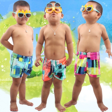 Kids Boy Swimwear Waist tied Children Swimsuit Cute Boys Beachwear Teenage Swimming Trunk Toddler Bathing Suits