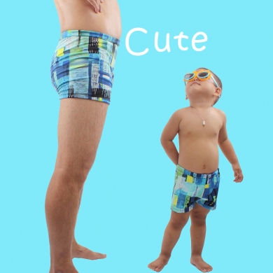 SWIMMART 2023 Summer Daddy Son Swimsuit Family Swimming Shorts Swimwear Parent Child Swim Trunk Bath...