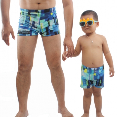 SWIMMART 2023 Summer Daddy Son Swimsuit Family Swimming Shorts Swimwear Parent Child Swim Trunk Bathing Suits