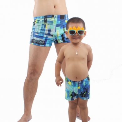 SWIMMART 2023 Summer Daddy Son Swimsuit Family Swimming Shorts Swimwear Parent Child Swim Trunk Bathing Suits