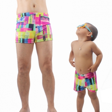 SWIMMART Hot Sale Daddy and Son Swimsuit Family Clothing Set Swim Trunk Parent Child Swimwear Bathing Suits Dropshipping