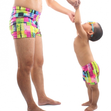 SWIMMART Hot Sale Daddy and Son Swimsuit Family Clothing Set Swim Trunk Parent Child Swimwear Bathing Suits