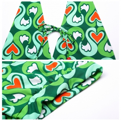 Cup Underwired Swimwear Women 3PCS Bikini Set Romper Cover Ups Bathing Suits Back Cross String Sexy Swimsuit Beachwear