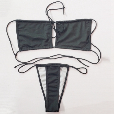 SWIMMART High Cut Bikinis Micro Thong Sexy Swimsuit Women Swimwear 2023 Summer Bathing Suits Bikini Set Halter Biquini