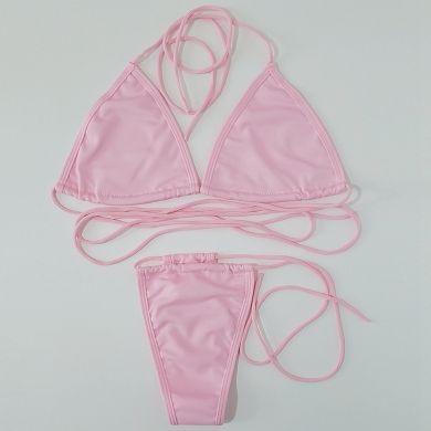 SWIMMART Sexy Micro Bikini set Multi-wear Swimwear Women Bandage Cross Swimsuit Neon Bathing suit Brazilian 2023